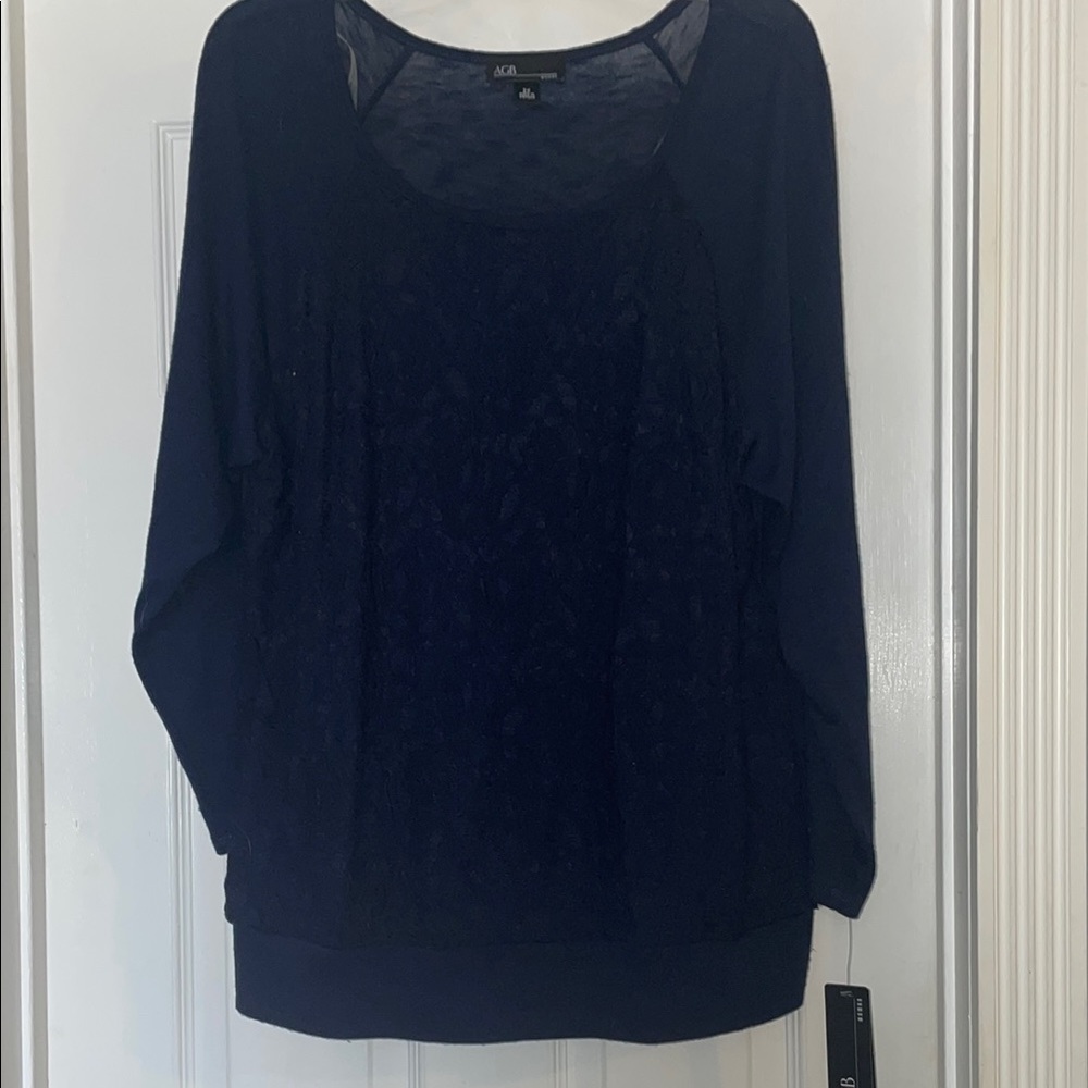 Navy Blue Women's Top